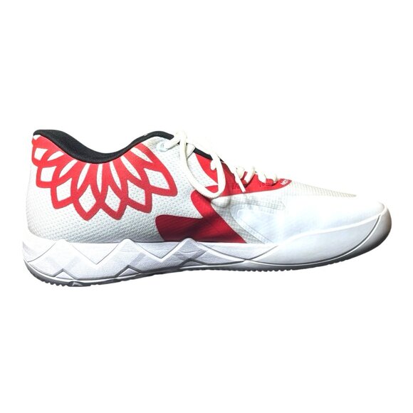 Puma MB.01 LaMelo Ball White High Risk Red Basketball Sneakers Mens 16 376941-10 main image 7